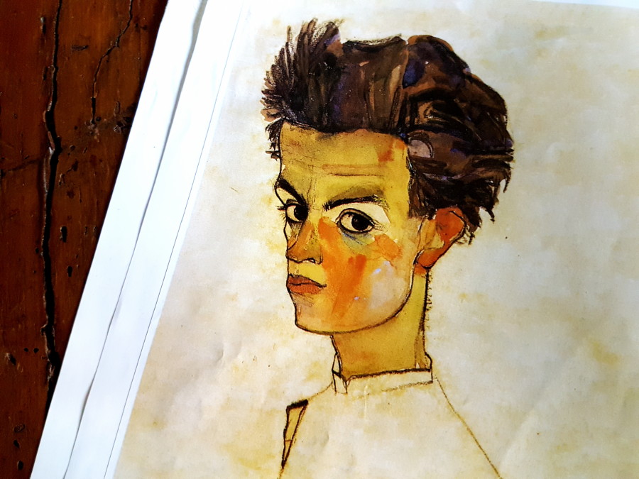 Egon Schiele, Autoritratto, 1910